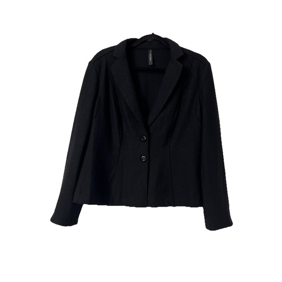 Marc Cain Jackets & Blazers - Marc Cain 100% Virgin Wool Black Blazer Jacket Sz N5 ‎ Us 8/10 Coat Cardigan